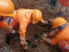 
      
      Maharashtra: Raigad landslide toll rises to 22, NDRF resumes sear
      
      
