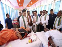 
      
      Blood donation camp in Agartala witnesses overwhelming response
      
      