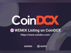 
      
      WEMIX Announces Listing on Indian Cryptocurrency Exchange CoinDCX
      
      