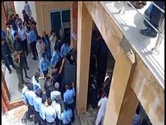 
      
      Water bottle thrown at Imran Khan during court appearance
      
      