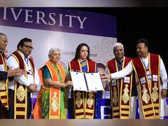 
      
      Anandiben Patel confers degrees at 4th Convocation 
      
      