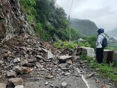 
      
      Gangotri-Yamunotri Highway blocked due to falling debris
      
      