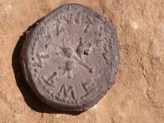 
      
      Rare half-shekel coin from Jewish revolt against Rome discovered
      
      