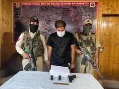 
      
      J-K: Police arrest 'hybrid terrorist' in Srinagar
      
      