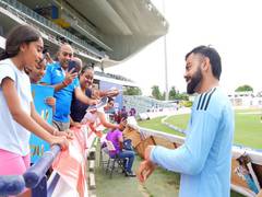 
      
      Kohli's touching gesture after receiving bracelet from young fan
      
      