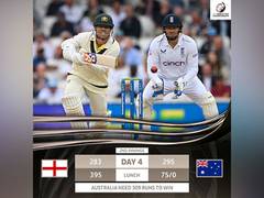 
      
      Ashes, 5th Test: England set a target of 384 runs for Australia
      
      