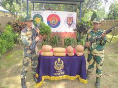 
      
      BSF foils drug smuggling bids in Bengal
      
      