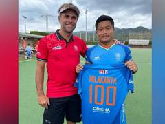 
      
      Hockey India congratulates Nilakanta on completing 100 caps
      
      