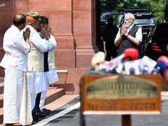 
      
      PM Modi holds strategy meeting with Union ministers
      
      