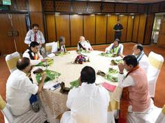 
      
      PM Modi held meeting with NDA MPs from Southern India
      
      