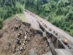
      
      Portion of Gangotri Highway caves in, traffic diverted
      
      