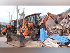 
      
      Days after violence, 45 illegal shops razed in Haryana's Nuh
      
      
