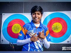 
      
      Aditi gives India its first individual gold at Archery C'ships
      
      