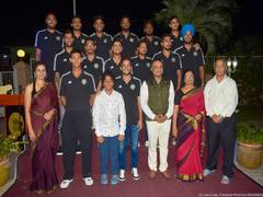 
      
      Indian High Commission hosts Men in Blue ahead of 2nd T20I
      
      