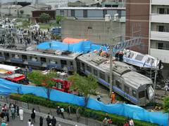 
      
      Japan: Train hit a power pole near Tokyo
      
      