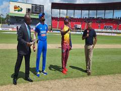 
      
      3rd T20I: West Indies win toss, opt to bat against India
      
      