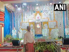 
      
      Hanuman temple decorated with medicines in MP’s Indore
      
      