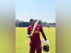 
      
      Powell's fighting 40 powers WI to 159/5 against India in 3rd T20I
      
      