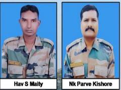
      
      Two army jawans killed in line of duty in East Sikkim
      
      