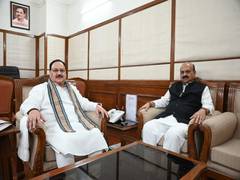 
      
      K’taka BJP leader Bommai meets party chief Nadda
      
      