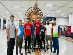 
      
      Greco-Roman wrestlers leave for Romania for training camp
      
      