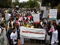
      
      Minority Rights March held in Pakistan against forced conversions
      
      