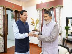 
      
      Chandi Prasad meets CM Dhami, discusses environmental effects 
      
      