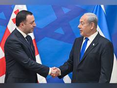 
      
      Israel PM Netanyahu meets with Prime Minister of Georgia
      
      