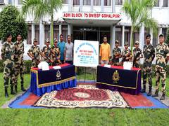 
      
      BSF recovers illegal arms, narcotics items, Rs 43.76 lakh cash
      
      