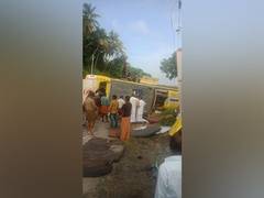 
      
      2 dead, several injured after bus overturns in Kerala's Palakkad
      
      