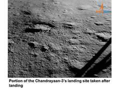 
      
      ISRO shares images of Vikram's landing site
      
      