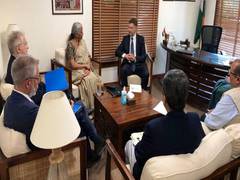 
      
      Nirmala Sitharaman meets EU trade commissioner
      
      