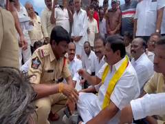 
      
      AP: Police detains TDP leaders on their way to sand dunes
      
      
