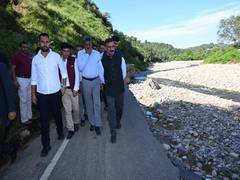 
      
      Himachal CM visits landslide-hit areas in Hamirpur
      
      