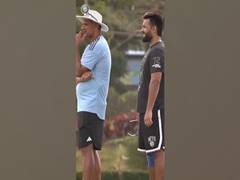 
      
      Rishabh Pant visits Team India training camp ahead of Asia Cup
      
      