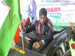 
      
      R Praggnanandhaa receives rousing welcome in Chennai
      
      