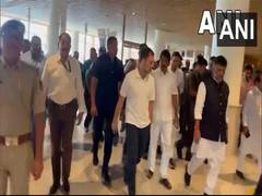 
      
      Congress MP Rahul Gandhi arrives in Bengaluru
      
      
