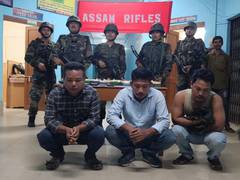 
      
      Heroin worth Rs 2.25 crore seized in Tripura, 3 held
      
      