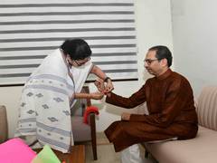 
      
      Mamata Banerjee tie rakhi to Uddhav Thackeray ahead of INDIA meet
      
      
