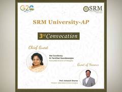 
      
      SRM University-AP to Host its 3rd Convocation Ceremony
      
      