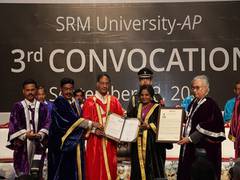 
      
      Governor of Telangana Felicitates Graduates 
      
      