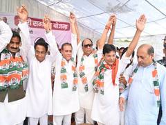 
      
      Leaders from eight districts, including MLA join Congress party
      
      