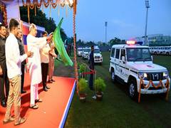 
      
      CM Naveen Patnaik flags off 190 new police vehicles
      
      