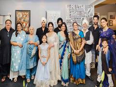 
      
      Shahid, Mira pose for family pic at Ruhaan-Manukriti's wedding
      
      