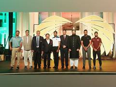 
      
      Roger Binny, Rajeev Shukla meet Pakistan players in Lahore
      
      