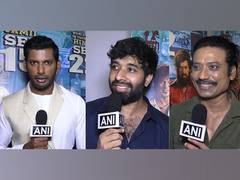 
      
      Vishal, Suryah, Adhik grace trailer launch of 'Mark Antony’
      
      