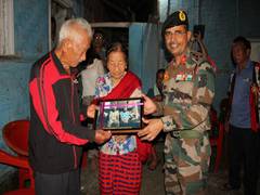 
      
      Assam Rifles reaches out to Centenarian Veteran, kin 
      
      