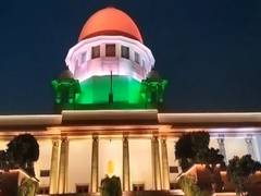 
      
      Supreme Court illuminates in Tricolour ahead of G20 Summit
      
      