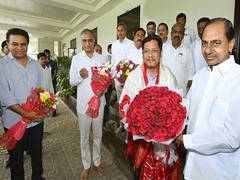 
      
      Meghalaya CM Sangma calls on Telangana CM K Chandrashekhar Rao
      
      