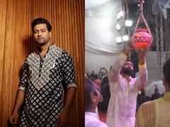 
      
      Vicky Kaushal attends Dahi Handi event amid heavy rains
      
      